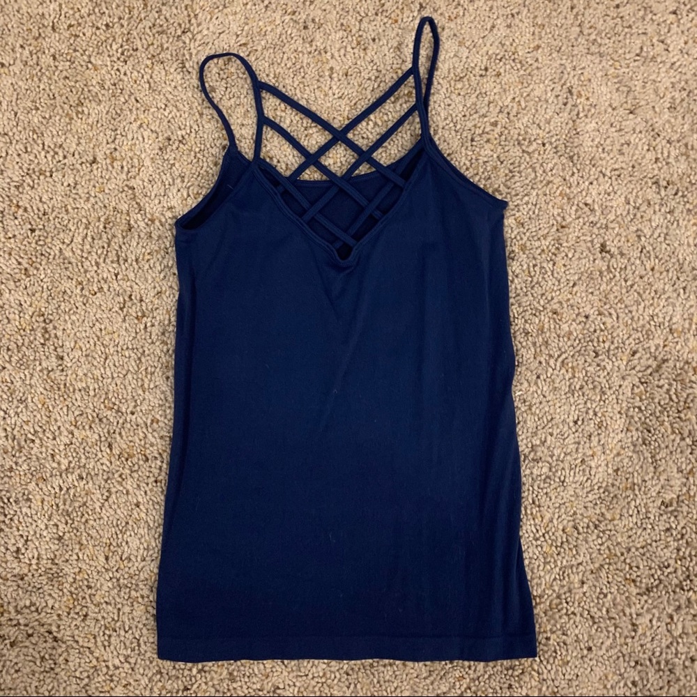 Navy Blue Reversible Tank